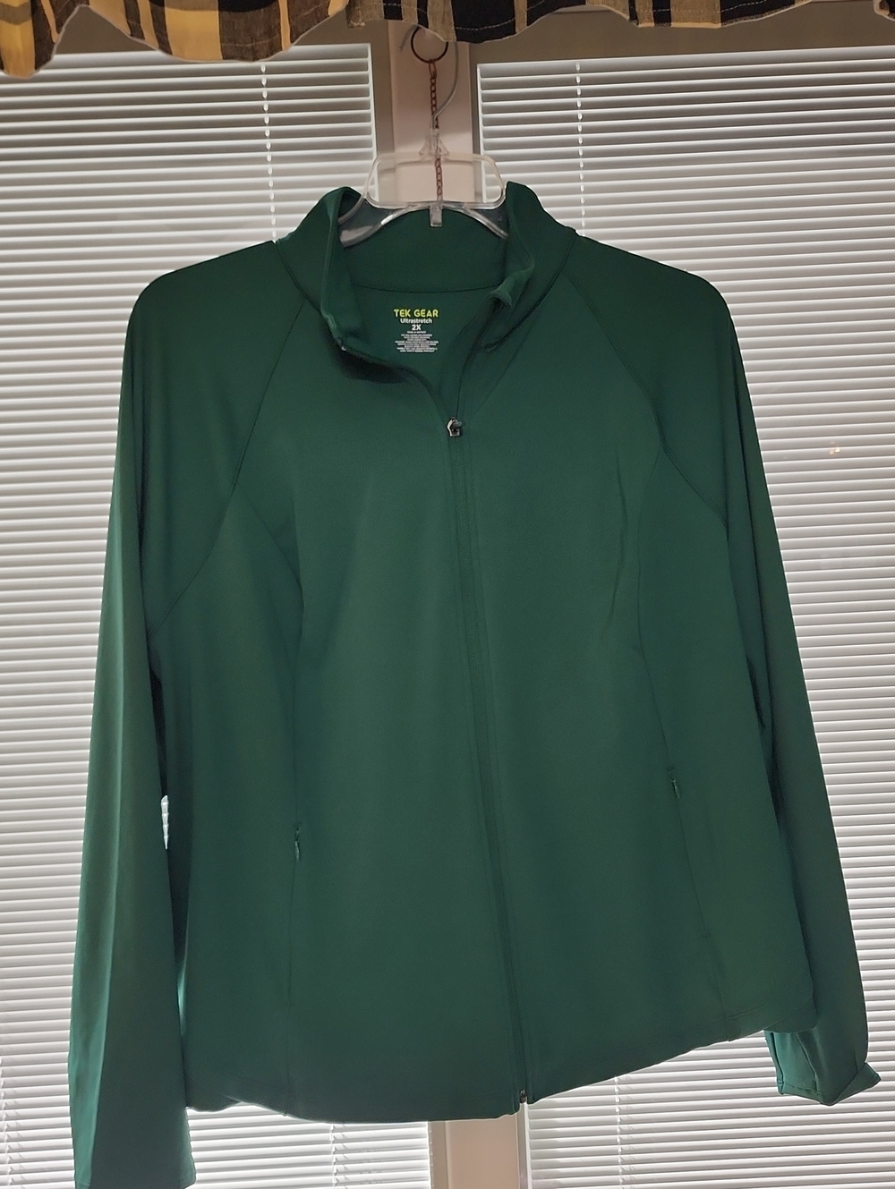 2x tek gear Women’s Dark Green Full-Zip Utility Jacket